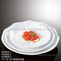 grain line large porcelain white tray